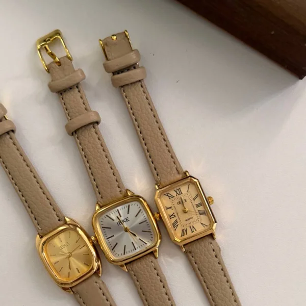 ساعات جلد Beige